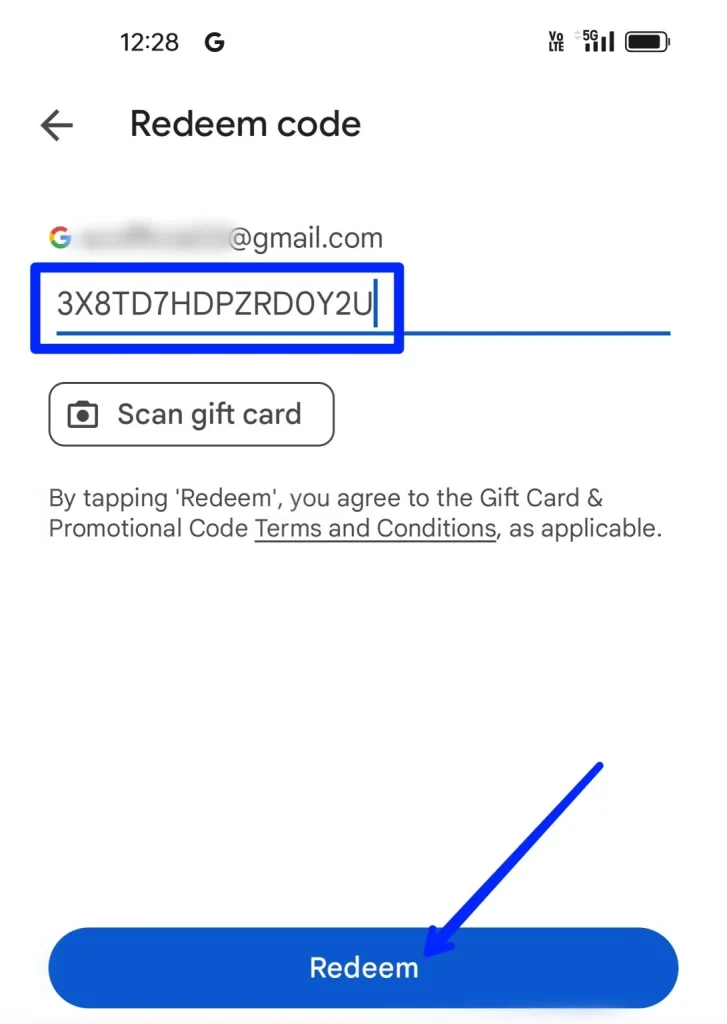 Google Play Redeem Code